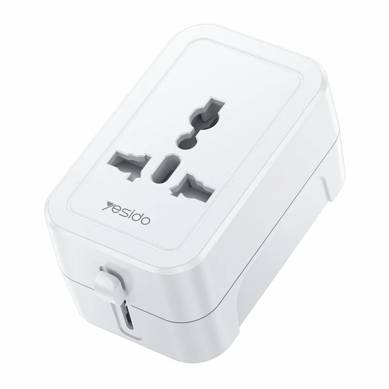 YESIDO MC32 Universal Travel Adapter Multi-Nation Compatibility 1380W Global Plug Converter