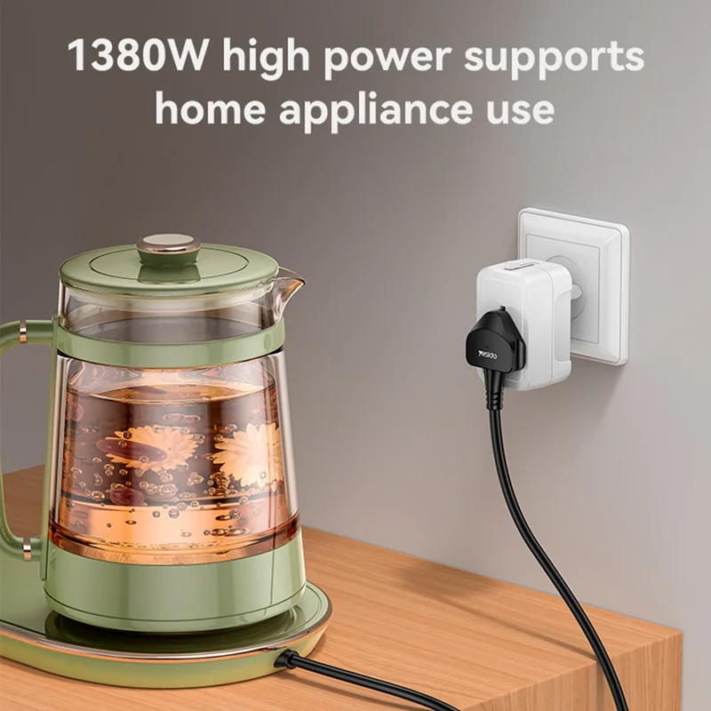 YESIDO MC32 Universal Travel Adapter Multi-Nation Compatibility 1380W Global Plug Converter