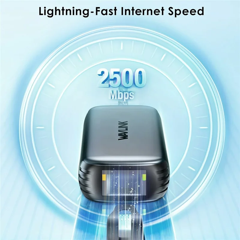WAVLINK NWU330GD USB-C to RJ45 Ethernet Adapter 2.5Gbps Network Aluminum Converter Support 95W PD Output
