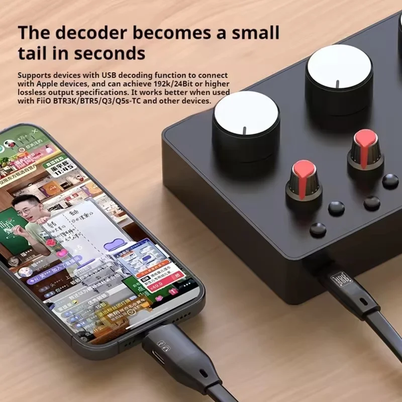 Кабель 3.1 Gen2 OTG Dual Type-C 1000 МБ/с Передача данных TF Кардридер Многофункциональный адаптер Кабель - Черный