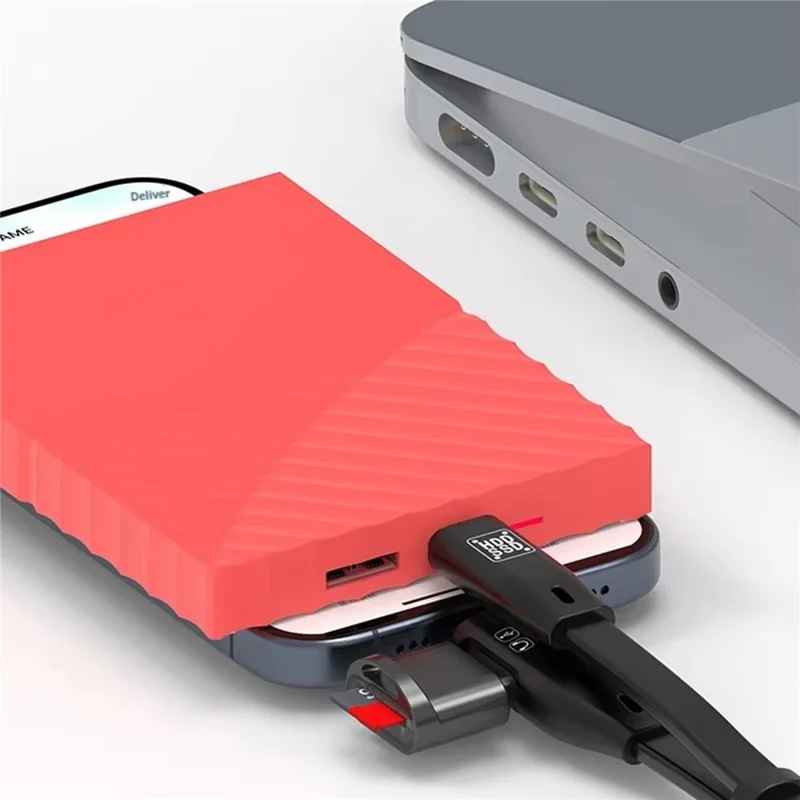 3.1 Gen2 OTG Dubbele Type-C Kabel 1000MB/S Gegevensoverdracht TF Kaartlezer Multifunctionele Adapterkabel - Zilver