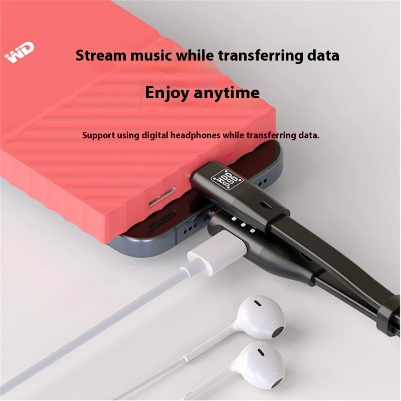 USB 3.1 Gen2 Type C to Type C OTG Data Cable Double Type C Charging 1000MB / S for Hard Drive / USB Flash Drive / Digital Headphones / Action Camera - Black