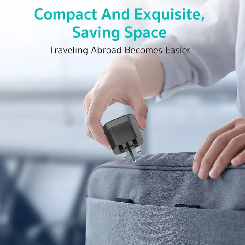 COTECI US / UK / EU Plug to Universal Adapter Portable Power Converter for Global Travel - US Plug