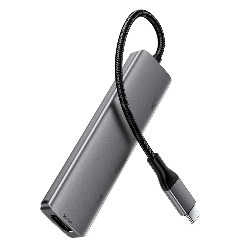 ACEFAST J18 Hub USB-C 6 in 1, Stazione di Ricarica Rapida con Uscita HD 4K 60Hz, PD 90W, Lettore di Schede SD/TF