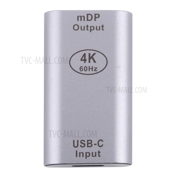 4K 60Hz USB 3.1 Typ C Weiblich zu Mini DP Weiblich Adapter Konverter Silber für MacBook Chromebook Pixel