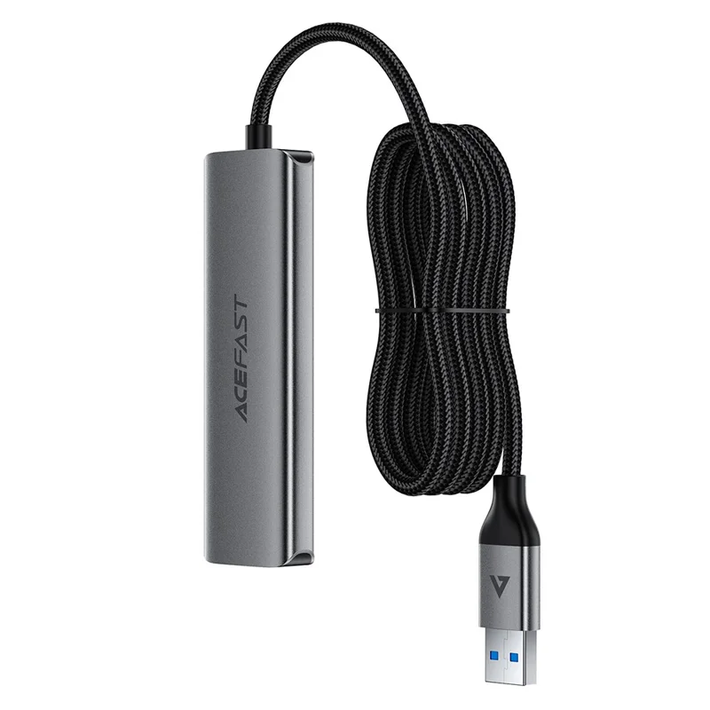 ACEFAST J17 Hub USB 4 in 1, Trasferimento Dati ad Alta Velocità 5 Gbps, Docking Station USB 3.0 con Cavo da 1 m