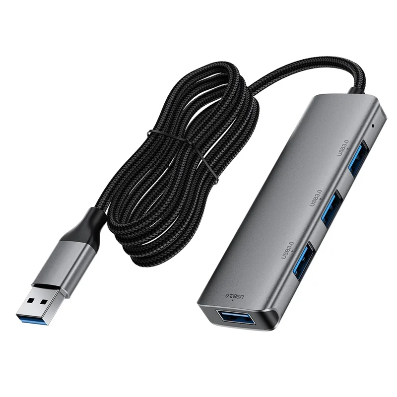 ACEFAST J17 Hub USB 4 in 1, Trasferimento Dati ad Alta Velocità 5 Gbps, Docking Station USB 3.0 con Cavo da 1 m