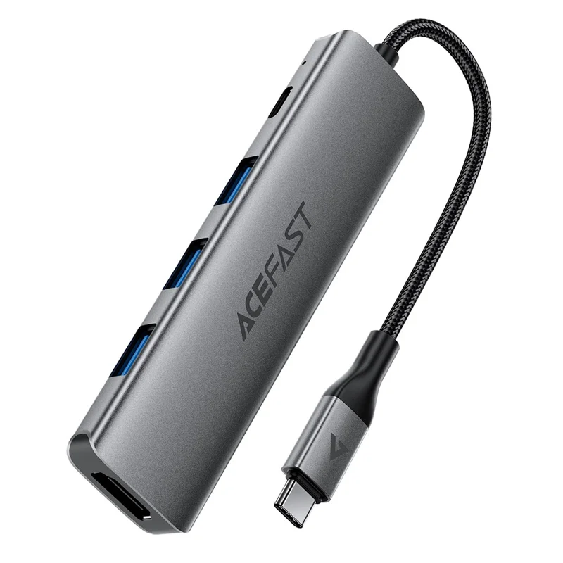 ACEFAST J16 Hub USB-C 5 in 1, Docking Station con HDMI 4K, Ricarica Rapida PD 90W, Trasferimento Dati a 5 Gbps