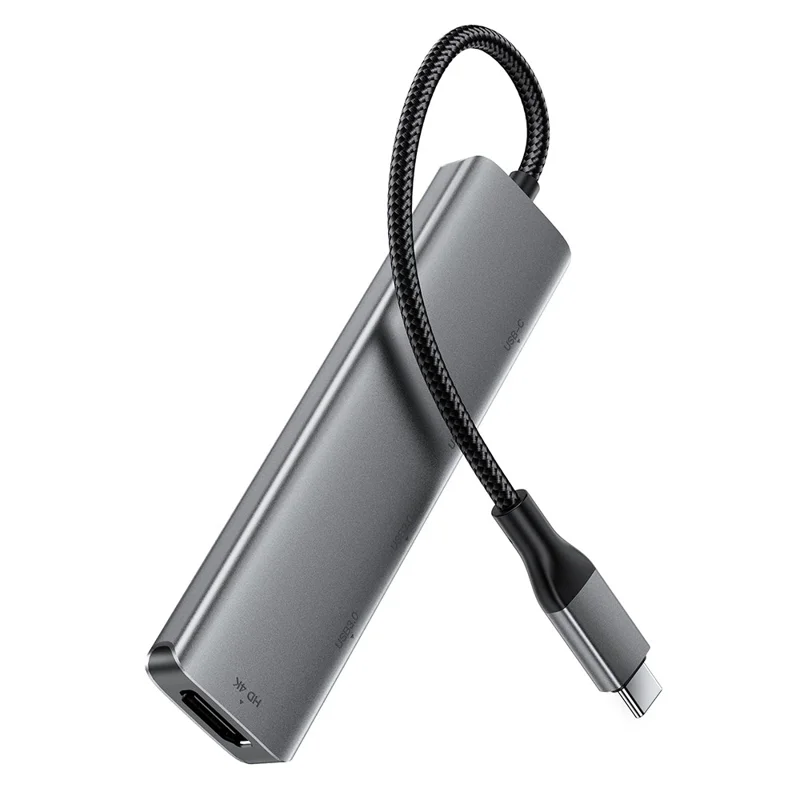 ACEFAST J16 Hub USB-C 5 in 1, Docking Station con HDMI 4K, Ricarica Rapida PD 90W, Trasferimento Dati a 5 Gbps