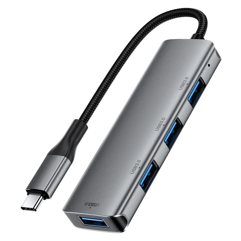 ACEFAST J15 4 i 1 USB-C-hubb 5 Gbps hög hastighet dataöverföring USB 3.0-dockningsstation plug and play