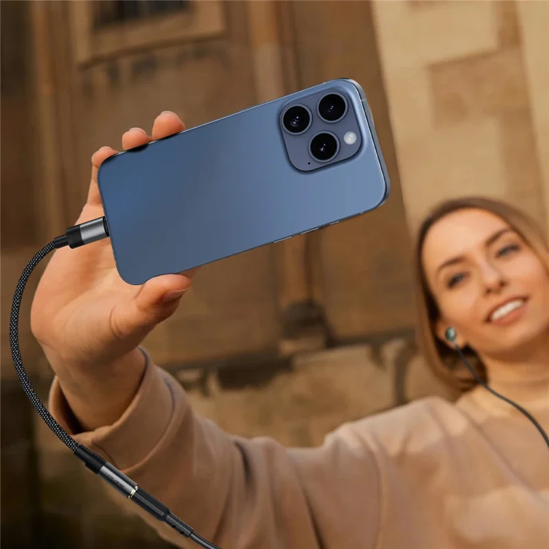 ACEFAST J12 USB-C to 3.5mm Audio Adapter High-Fidelity Audio Converter - Black