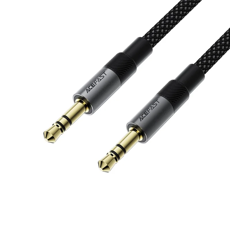 ACEFAST J10 3.5mm to 3.5mm AUX Audio Adapter Cable High Fidelity Transmission Audio Converter - Black