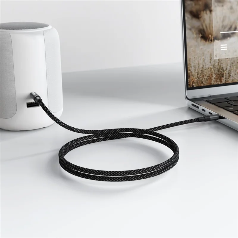 ACEFAST J10 3.5mm to 3.5mm AUX Audio Adapter Cable High Fidelity Transmission Audio Converter - Black