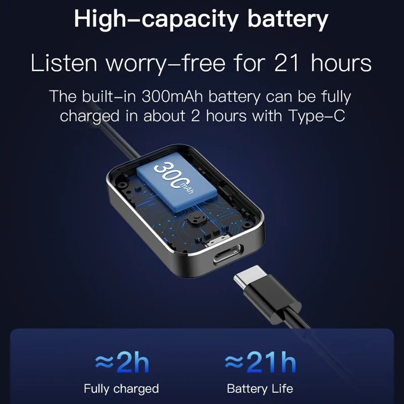 BF01 Audio Sender für TV, Computer, Flugzeug, 3,5-mm Wireless Audio Bluetooth-kompatibler Adapter – Schwarz