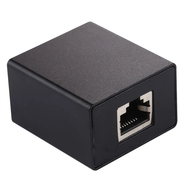 1 до 2 разветвителя RJ45 Разъем Inline LAN Patch Кабель для расширения Ethernet - Черный