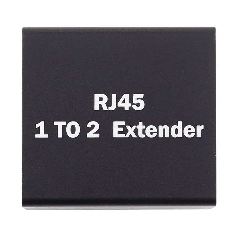 da 1 a 2 RJ45 Connettore Splitter Inline LAN Adattatore Ethernet Cable Extender - Nero