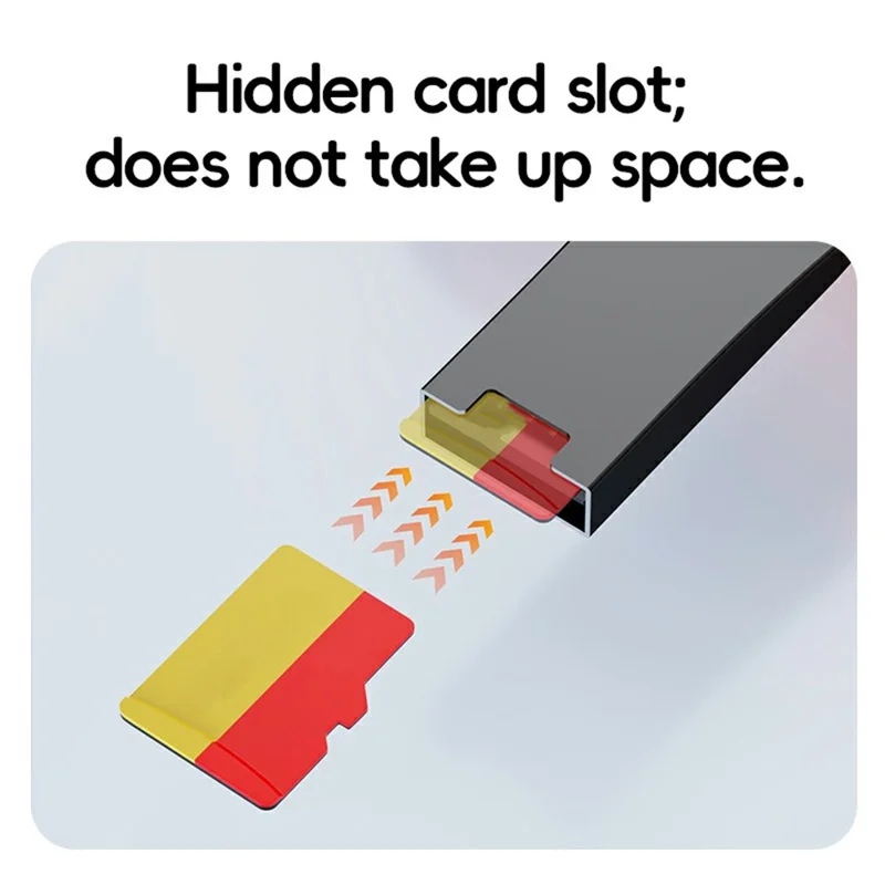 USB-A / USB-C 2 in 1 TF Card Reader for Phones / Tablets / Computers Memory Card Reader Compatible with iOS / Android / Mac - Grey