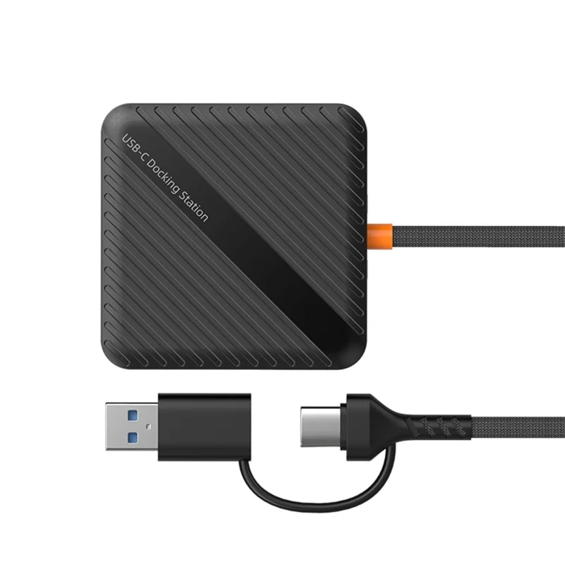 ADS-319 Portable Multifunctional Card Reader Storage Case USB-C  /  USB 3.0 5Gbps High Speed Data Transfer Adapter for SD TF Cards - Black