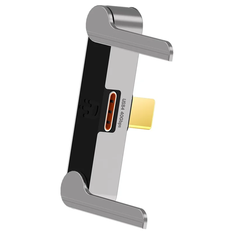 DOONJIEY DJMS01 USB4 Type-C L-Shape Stand Adapter 8K / 60Hz 40Gbps 240W Fast Charging Extender for Phone Tablet Laptop