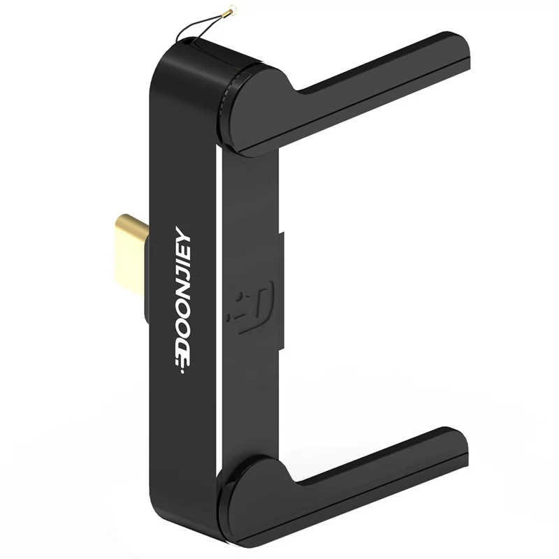 DOONJIEY DJMS02 Adaptador USB5 en Ángulo de 90° Tipo-C 80 Gbps, Extensor de Carga Rápida 240 W, 16K/60Hz, para Teléfono y Tablet - Negro