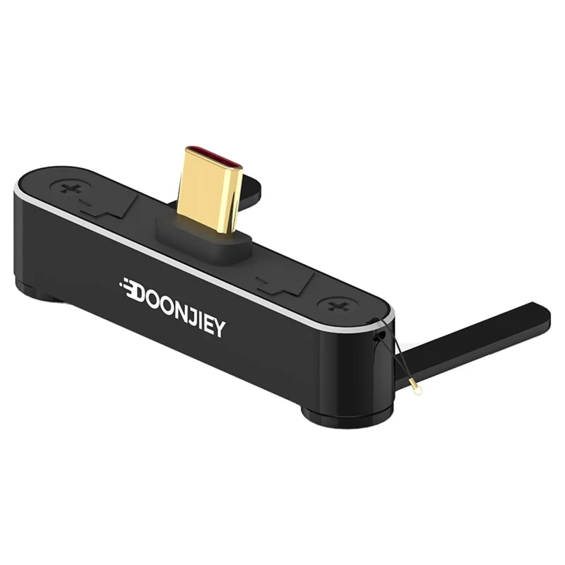 DOONJIEY DJMS03 USB5 Type-C Elbow Adapter 16K / 60Hz 120Gbps Data Transfer PD 240W Fast Charging Phone Stand Dock