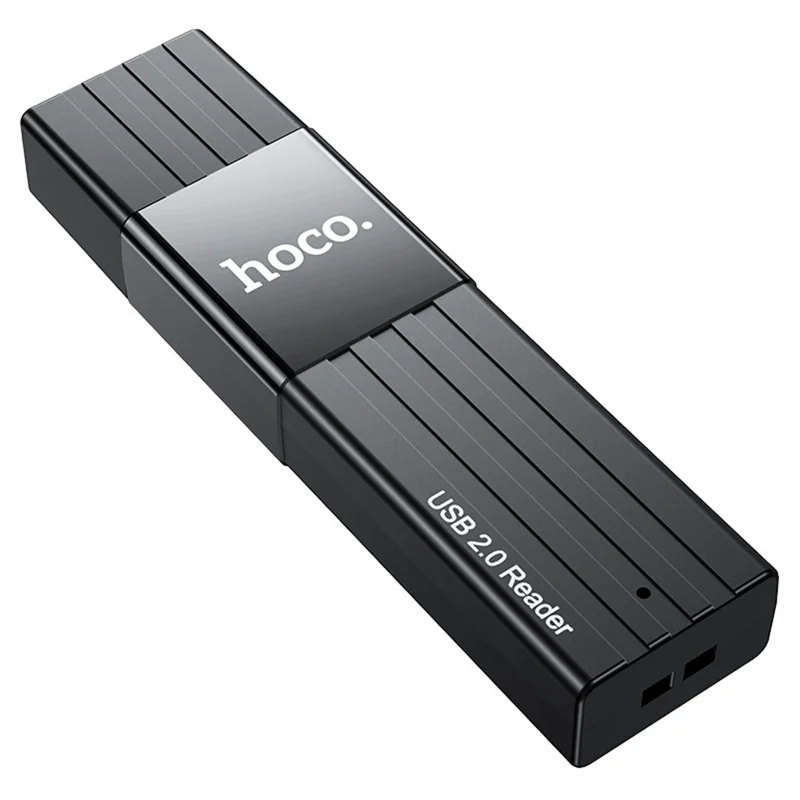 HOCO 2-in-1 TF / SD Reader USB 2.0 480Mbps Theoretical Speed 2TB Capacity for Windows Mac OS - Black