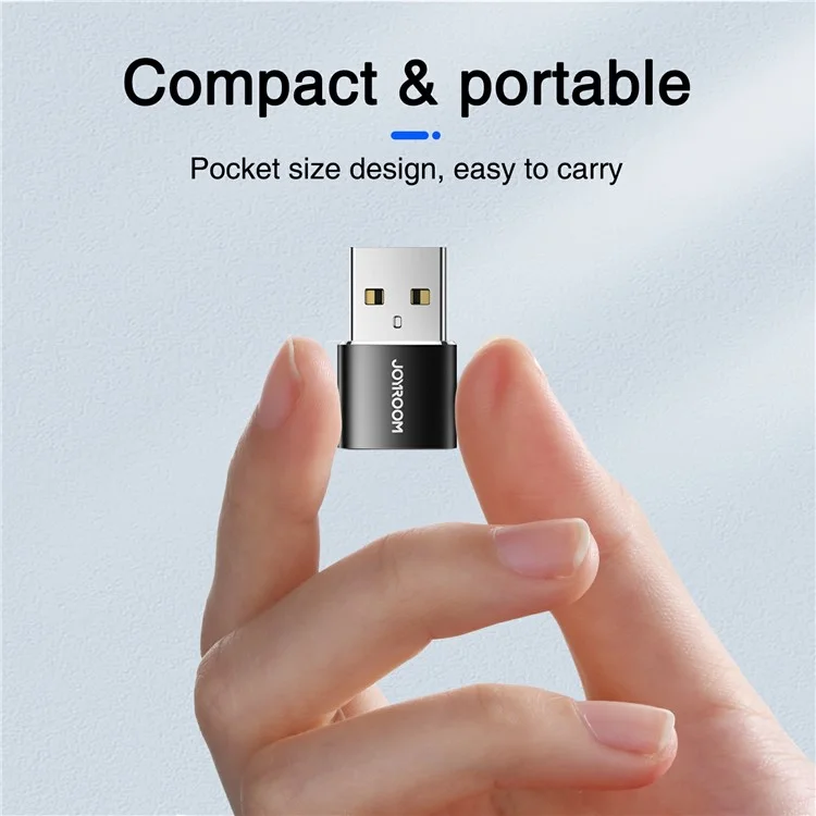 2pcs JOYROOM S-H152 USB to Type C OTG Adapter USB Male to USB-C Female Converter for Laptop Mobile Phone