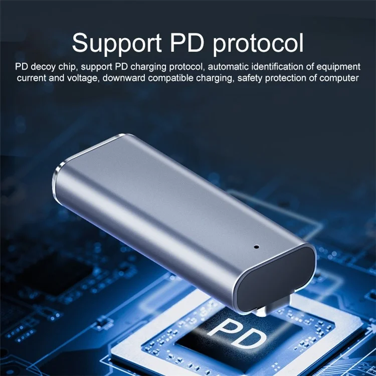 Compatible avec l'adaptateur femelle MagSafe 1 vers Type-C avec indicateur de charge