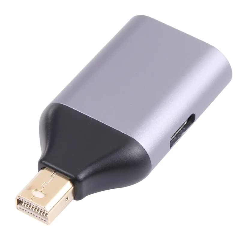 Portable 2-in-1 4K 60Hz Mini DP Male to Type-C Charging + Type-C Female Adapter Converter