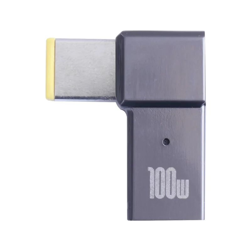 100W Type-C Female to Square Male Laptop Charging Converter Plug Charge Cable Adapter for Lenovo