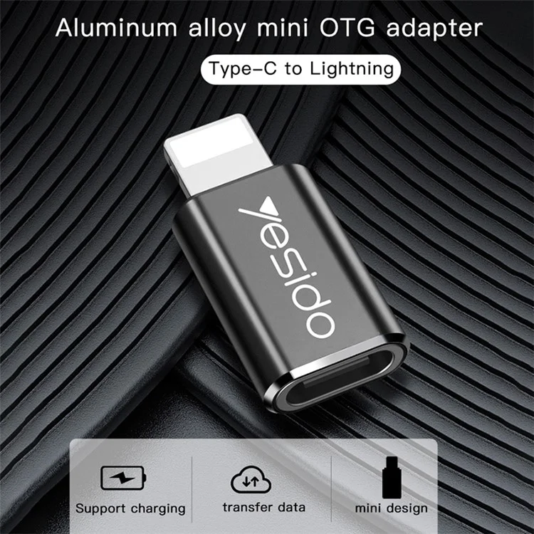 YESIDO GS03 Type-C to iP OTG Conector Adaptador de Transmisión de Datos y Carga Rápida