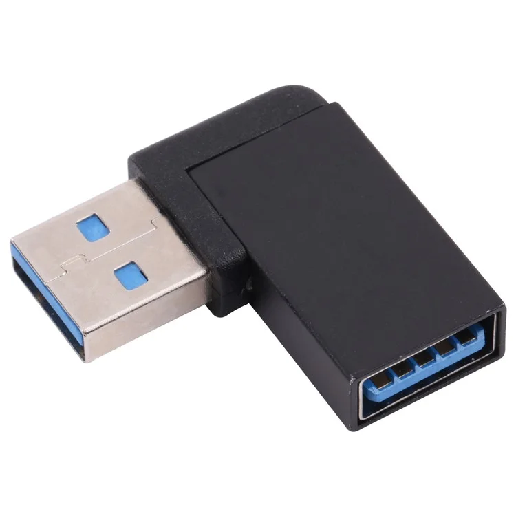 USB Female to USB Male Right Angle Data Fast Transfer Charging Adapter Converter