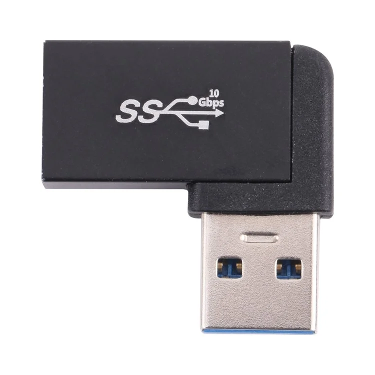 USB Female to USB Male Right Angle Data Fast Transfer Charging Adapter Converter