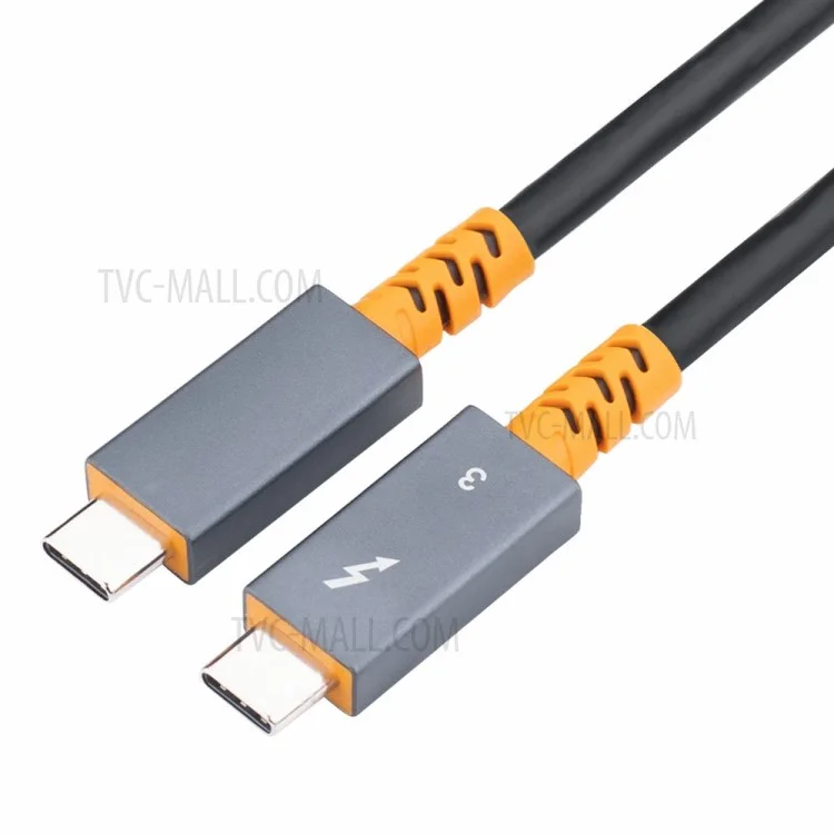 1.5m USB Type-C 100W 20V / 5A Fast Charging Cable Compatible with Thunderbolt 3 40Gbps 4K Audio Video Transmission Cord