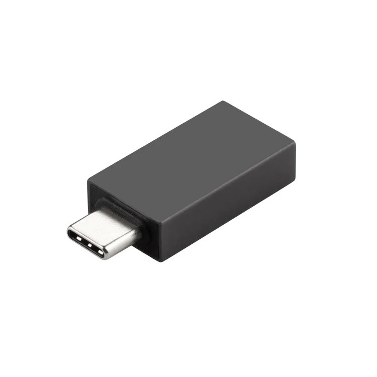 Adaptador de Conector OTG USB-C Portátil Para USB-A USB-A - Cinza