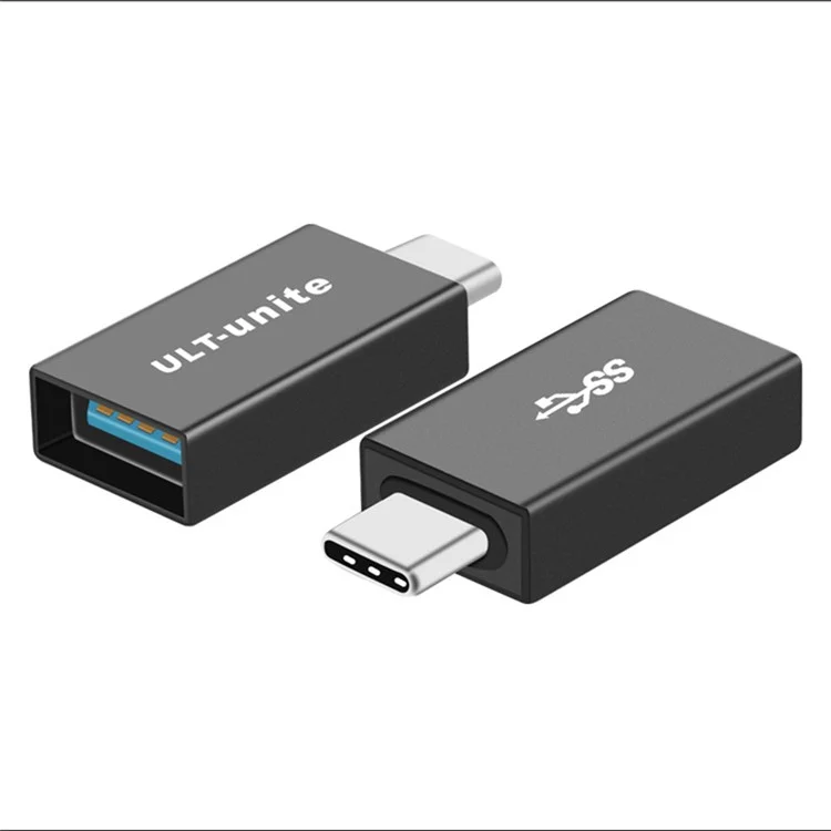 Adaptador de Conector OTG USB-C Portátil Para USB-A USB-A - Cinza
