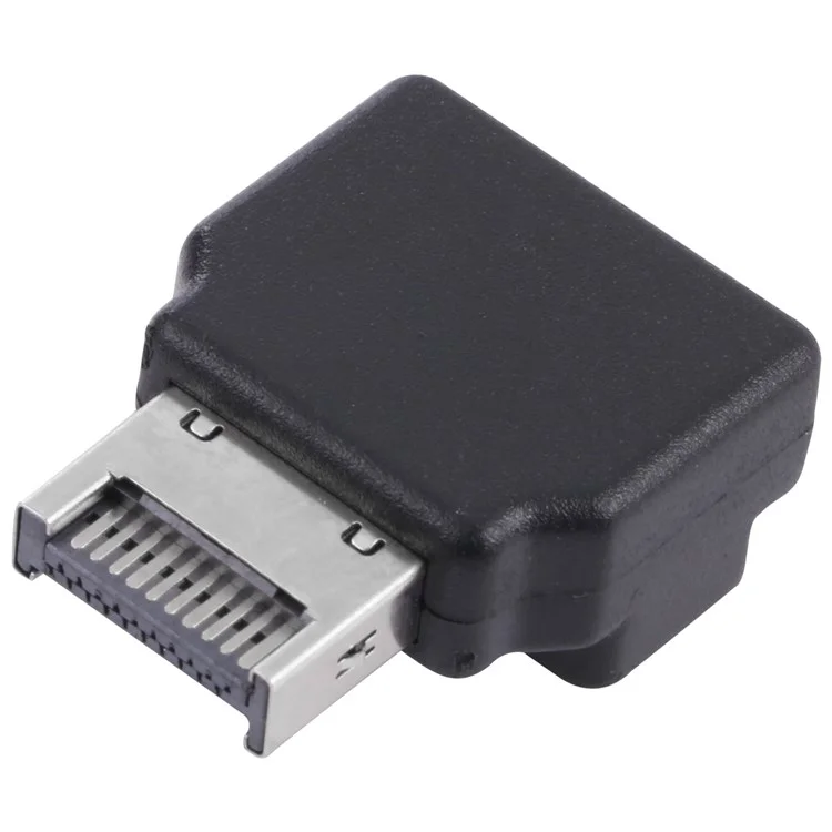Type E Female to Male Adapter 90 Degree Converter PC Motherboard Extender