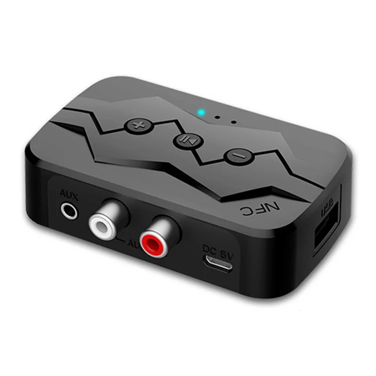 M23 NFC 2-in-1 Bluetooth-compatible 5.0 Receiver Transmitter RCA AUX Audio Adapter Support U-disk TF Card
