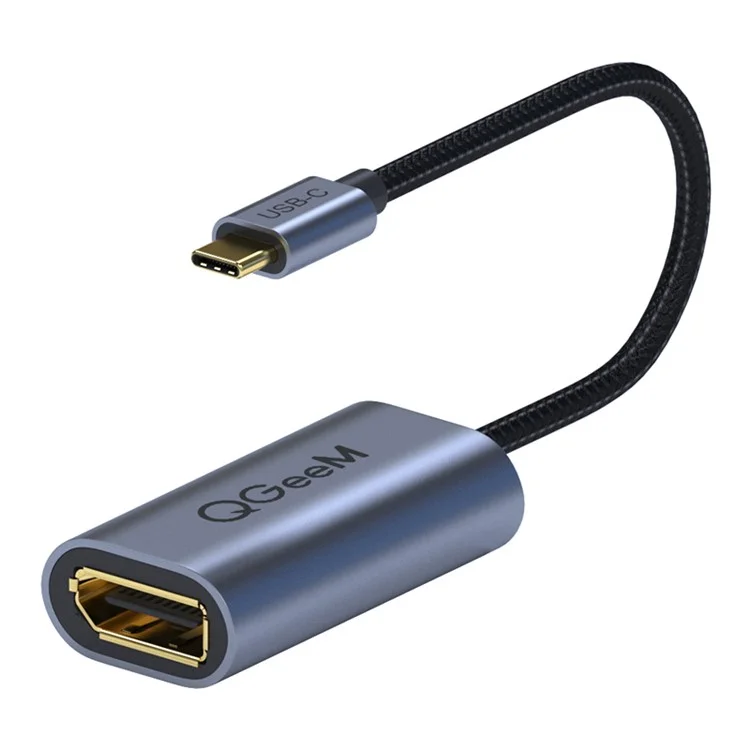 QGEEM QG-UA06 USB C to DP Female 4K/60Hz Thunderbolt3 to Displayport Cable Adapter
