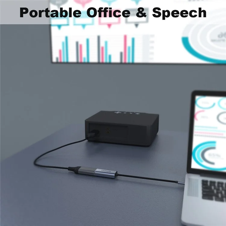 QGEEM QG-UA06 USB C to DP Female 4K/60Hz Thunderbolt3 to Displayport Cable Adapter