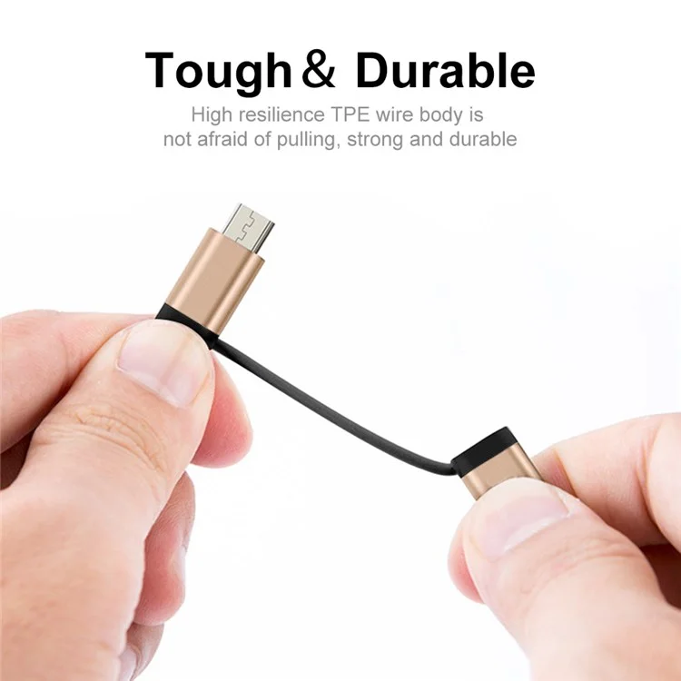 Enkay Hat Prince Enk-at113 2 in 1 USB 3.0 Otg-adapterkabel USB Typ C Micro USB zu USB 3.0-konverterkabeldatenlinie - Gold