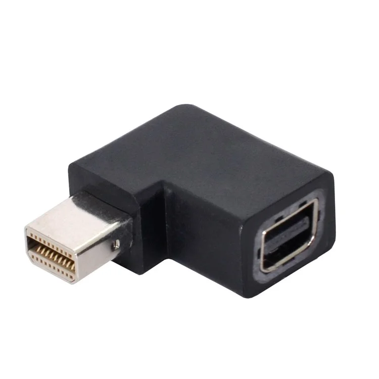 DP-036 4CS 90 Grados a la Izquierda Mini DisplayPort 1.4 8K 60hz a DP Adaptador DP Hemal Ultra hd UHD Para Video PC Laptop TV