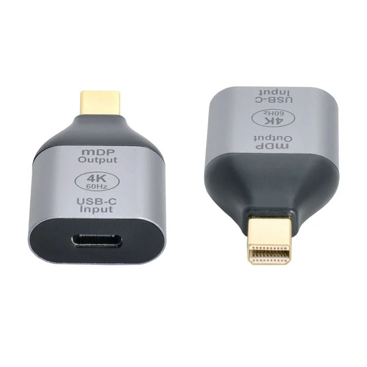 UC-012-MDP USB-C Weiblich zu Mini DisplayPort Männlich HDTV 4K/60Hz 1080P Adapter für Tablet/Telefon/Laptop