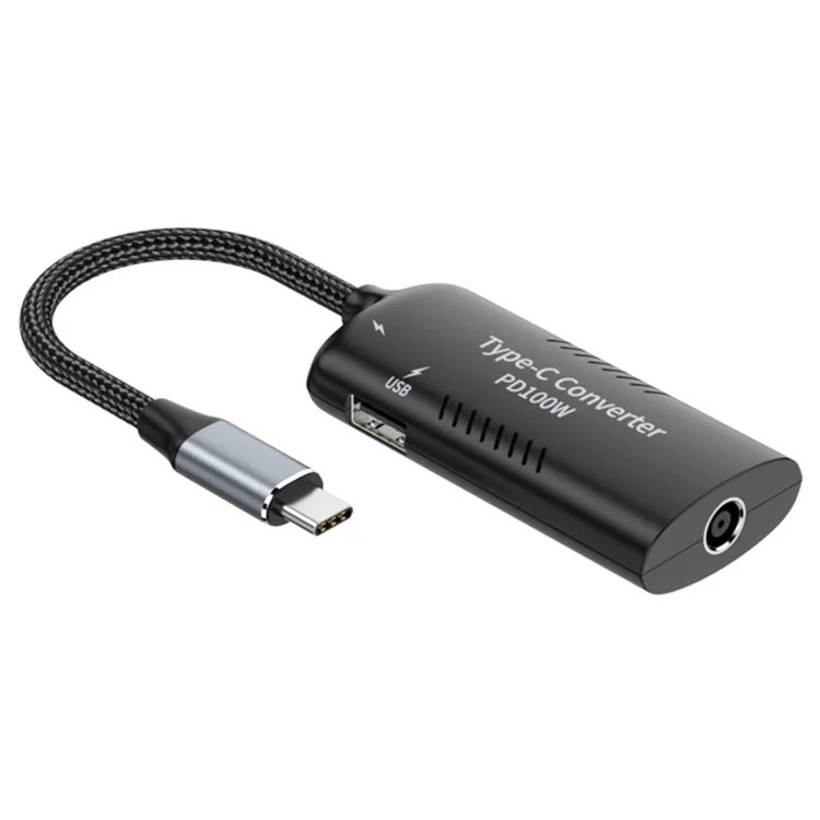 DC7909 + Type-C + USB a Type-C Adattatore MultiFunction Laptop Power Adapter Converter