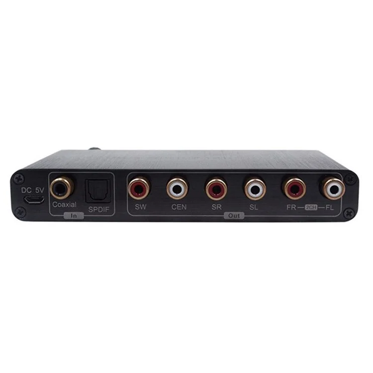 Convertidor de audio digital 5.1CH AY77 DTS / AC3 para decodificación DOLBY SPDIF Input to 5.1 Decoder