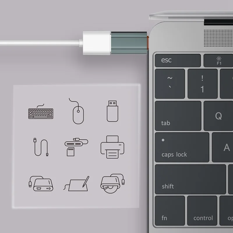 LDNIO LC140 Type-C Male to USB 2.0 Female Fast Transmission OTG Adapter Type-C Converter Connector