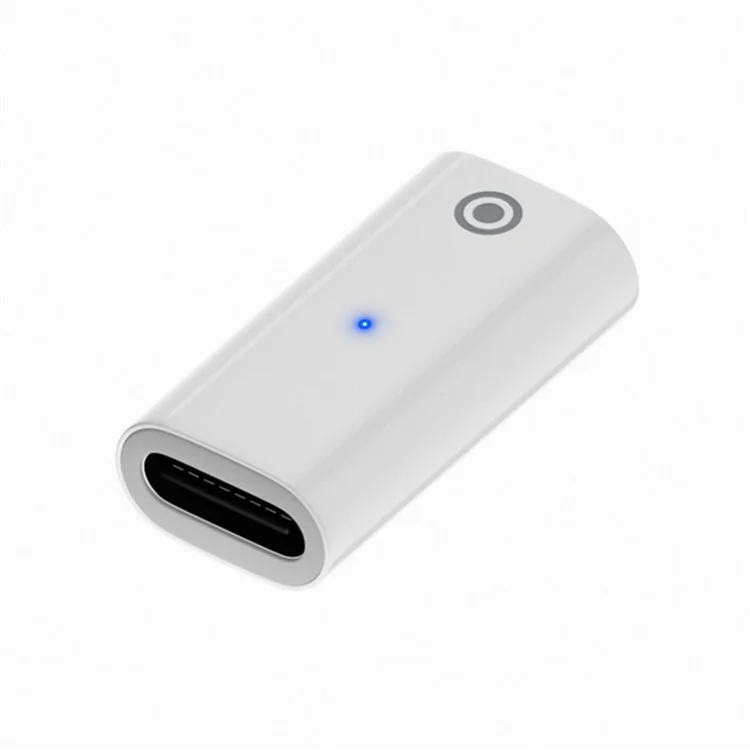 Para Apple Pencil 1ª generación Adaptador de carga portátil Mini Convertidor con indicador - Tipo C hembra a 8 pines hembra / Recto