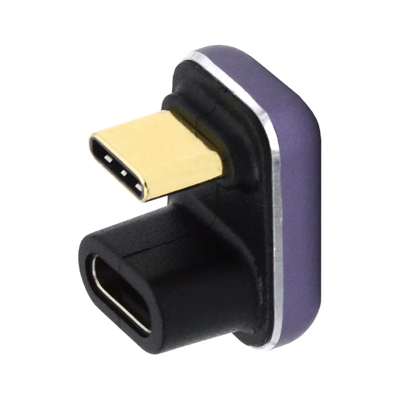 Type-C Female to Male U-shaped Adapter 240W 40Gbps Transmission Mini Converter with Indicator
