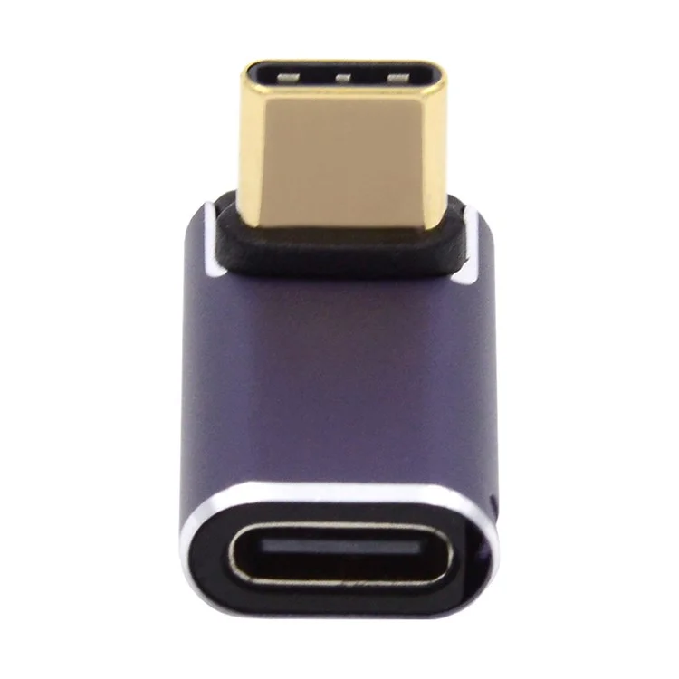 40Gbps Transmission 240W USB Type-C Female to Male Angled Adapter Mini Converter with Indicator