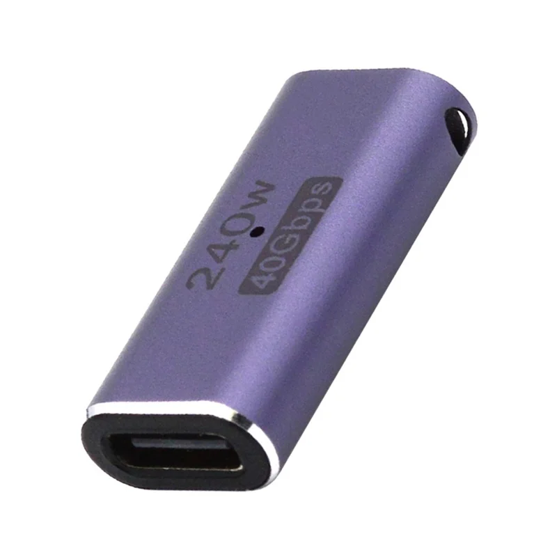 240W 40Gbps Type-C Female to Female Straight Mini Adapter Converter Support 8K Audio Transmission